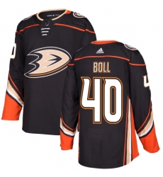 Youth Adidas Anaheim Ducks #40 Jared Boll Premier Black Home NHL Jersey