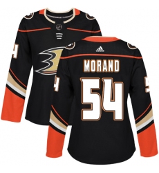 Women's Adidas Anaheim Ducks #54 Antoine Morand Authentic Black Home NHL Jersey