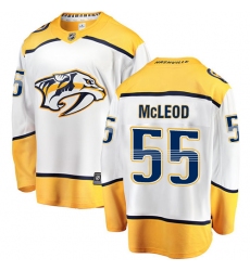 Men's Nashville Predators #55 Cody McLeod Fanatics Branded White Away Breakaway NHL Jersey