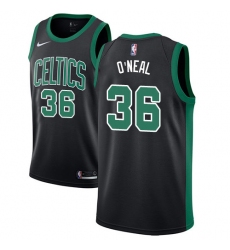 Youth Adidas Boston Celtics #36 Shaquille O'Neal Authentic Black NBA Jersey - Statement Edition