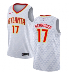 Women's Nike Atlanta Hawks #17 Dennis Schroder Authentic White NBA Jersey - Association Edition