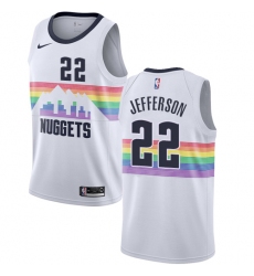 Men's Nike Denver Nuggets #22 Richard Jefferson Swingman White NBA Jersey - City Edition