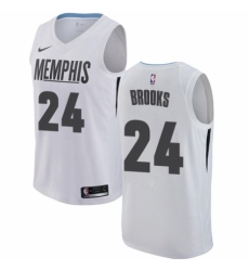 Women's Nike Memphis Grizzlies #24 Dillon Brooks Swingman White NBA Jersey - City Edition