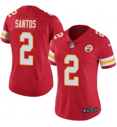 Women's Nike Kansas City Chiefs #2 Cairo Santos Red Team Color Vapor Untouchable Limited Player NFL Jersey