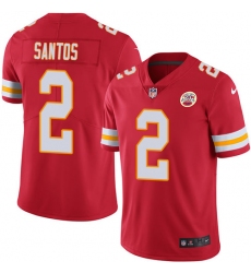 Youth Nike Kansas City Chiefs #2 Cairo Santos Red Team Color Vapor Untouchable Limited Player NFL Jersey