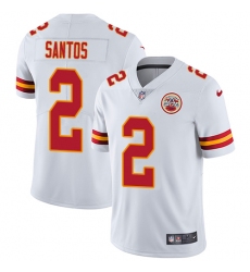 Youth Nike Kansas City Chiefs #2 Cairo Santos White Vapor Untouchable Limited Player NFL Jersey