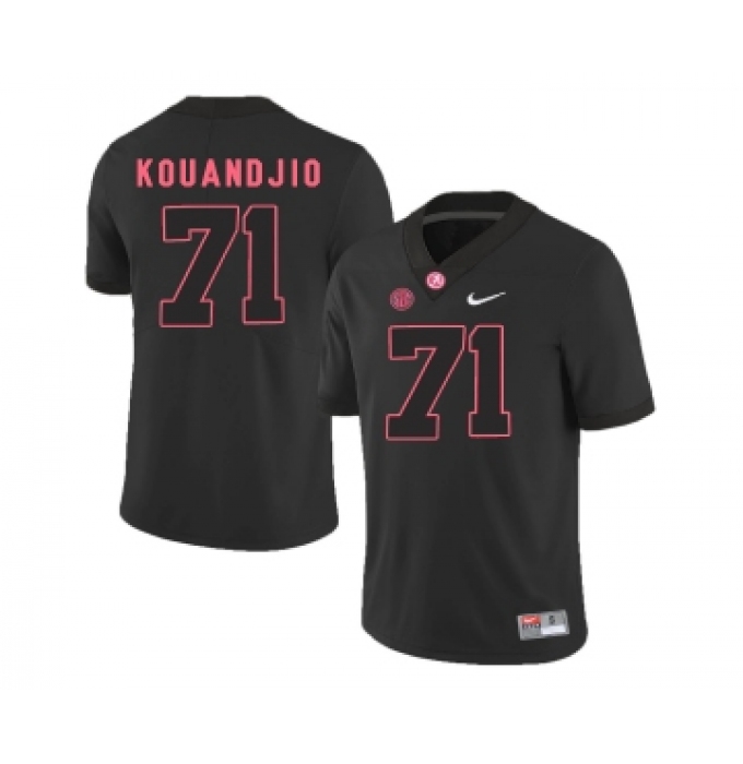 Alabama Crimson Tide 71 Arie Kouandjio Black College Football Jersey