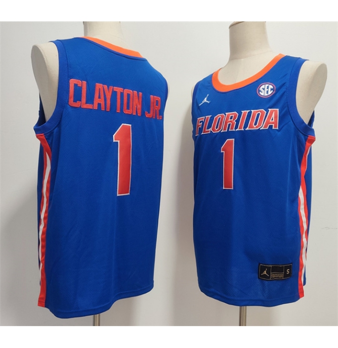 Men's Florida Gators #1 Walter Clayton Jr. Royal Stitched Basketball Jersey
