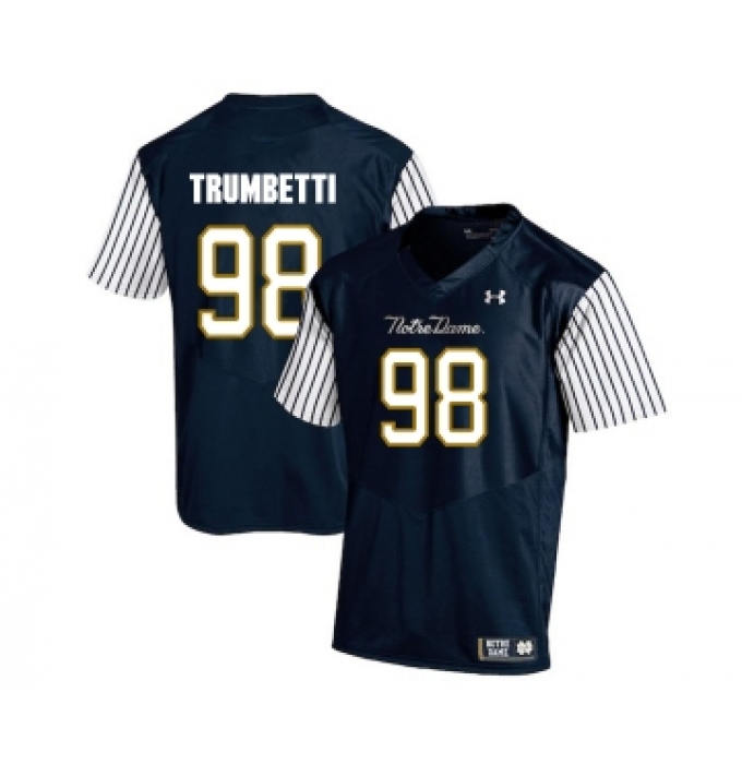Notre Dame Fighting Irish 98 Andrew Trumbetti Navy College Football Jersey
