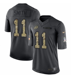 Youth Nike Washington Redskins #11 Alex Smith Limited Black 2016 Salute to Service NFL Jersey