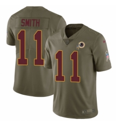 Youth Nike Washington Redskins #11 Alex Smith Limited Olive 2017 Salute to Service NFL Jersey