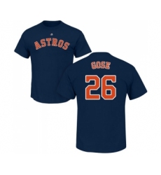 MLB Nike Houston Astros #27 Jose Altuve Ash Backer T-Shirt