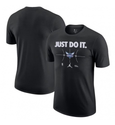Men's Charlotte Hornets Black Just Do It T-Shirt