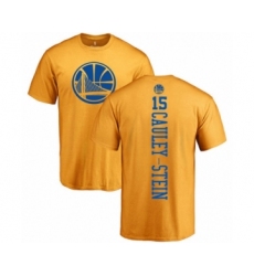 Basketball Golden State Warriors #15 Willie Cauley-Stein Gold One Color Backer T-Shirt