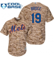 Men's Majestic New York Mets #19 Jay Bruce Replica Camo Alternate Cool Base MLB Jersey