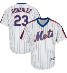 Men's Majestic New York Mets #23 Adrian Gonzalez Replica White Alternate Cool Base MLB Jersey