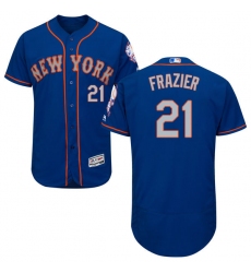 Men's Majestic New York Mets #21 Todd Frazier Royal/Gray Alternate Flex Base Authentic Collection MLB Jersey