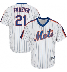 Youth Majestic New York Mets #21 Todd Frazier Replica White Alternate Cool Base MLB Jersey