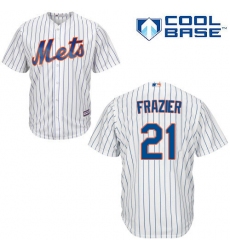 Youth Majestic New York Mets #21 Todd Frazier Replica White Home Cool Base MLB Jersey