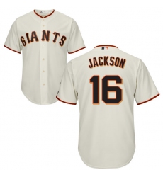 Youth Majestic San Francisco Giants #16 Austin Jackson Authentic Cream Home Cool Base MLB Jersey