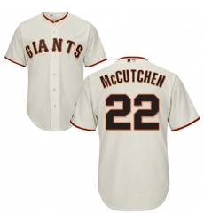 Men's Majestic San Francisco Giants #22 Andrew McCutchen Replica Cream Home Cool Base MLB Jersey