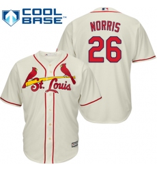 Youth Majestic St. Louis Cardinals #26 Bud Norris Authentic Cream Alternate Cool Base MLB Jersey
