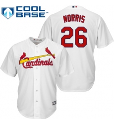 Youth Majestic St. Louis Cardinals #26 Bud Norris Authentic White Home Cool Base MLB Jersey