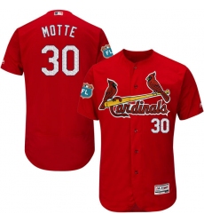 Men's Majestic St. Louis Cardinals #30 Jason Motte Red Alternate Flex Base Authentic Collection MLB Jersey