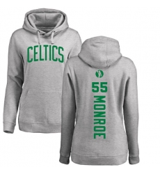 NBA Women's Nike Boston Celtics #55 Greg Monroe Ash Backer Pullover Hoodie