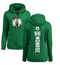 NBA Women's Nike Boston Celtics #55 Greg Monroe Kelly Green Backer Pullover Hoodie