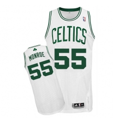 Youth Adidas Boston Celtics #55 Greg Monroe Authentic White Home NBA Jersey