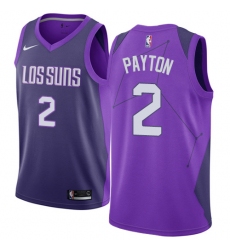 Men's Nike Phoenix Suns #2 Elfrid Payton Swingman Purple NBA Jersey - City Edition