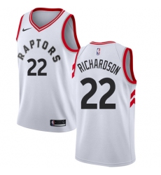 Men's Nike Toronto Raptors #22 Malachi Richardson Swingman White NBA Jersey - Association Edition