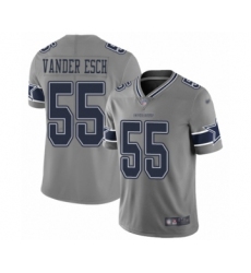 Youth Dallas Cowboys #55 Leighton Vander Esch Limited Gray Inverted Legend Football Jersey