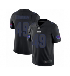 Men's Nike Buffalo Bills #49 Tremaine Edmunds Limited Black Rush Impact NFL Jersey
