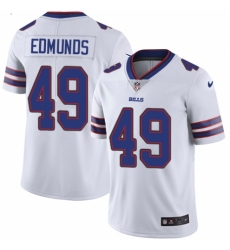 Men's Nike Buffalo Bills #49 Tremaine Edmunds White Vapor Untouchable Limited Player NFL Jersey