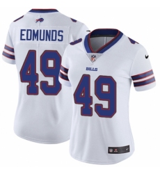 Women's Nike Buffalo Bills #49 Tremaine Edmunds White Vapor Untouchable Elite Player NFL Jersey