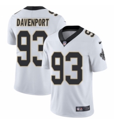 Youth Nike New Orleans Saints #93 Marcus Davenport White Vapor Untouchable Limited Player NFL Jersey