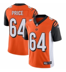 Men's Nike Cincinnati Bengals #64 Billy Price Orange Alternate Vapor Untouchable Limited Player NFL Jersey