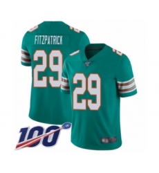 Men's Nike Miami Dolphins #29 Minkah Fitzpatrick Aqua Green Alternate Vapor Untouchable Limited Player 100th Season NFL Jersey