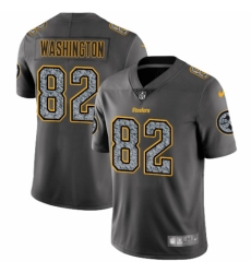Men's Nike Pittsburgh Steelers #82 James Washington Gray Static Vapor Untouchable Limited NFL Jersey