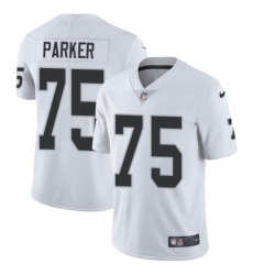 Youth Nike Oakland Raiders #75 Brandon Parker White Vapor Untouchable Elite Player NFL Jersey