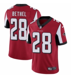 Men's Nike Atlanta Falcons #28 Justin Bethel Red Team Color Vapor Untouchable Limited Player NFL Jersey