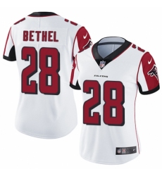 Women's Nike Atlanta Falcons #28 Justin Bethel White Vapor Untouchable Elite Player NFL Jersey