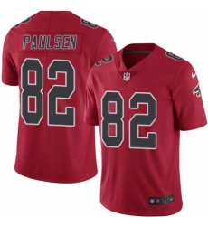 Men's Nike Atlanta Falcons #82 Logan Paulsen Limited Red Rush Vapor Untouchable NFL Jersey