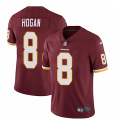 Men's Nike Washington Redskins #8 Kevin Hogan Burgundy Red Team Color Vapor Untouchable Limited Player NFL Jersey