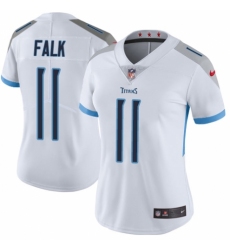 Women's Nike Tennessee Titans #11 Luke Falk White Vapor Untouchable Limited Player NFL Jersey