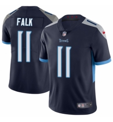 Youth Nike Tennessee Titans #11 Luke Falk Navy Blue Team Color Vapor Untouchable Limited Player NFL Jersey