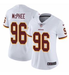 Women's Nike Washington Redskins #96 Pernell McPhee White Vapor Untouchable Limited Player NFL Jersey