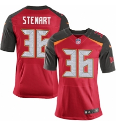 Men's Nike Tampa Bay Buccaneers #36 M.J. Stewart Elite Red Team Color NFL Jersey